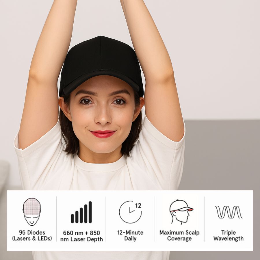 Enhanced Hair Regrowth Laser Cap