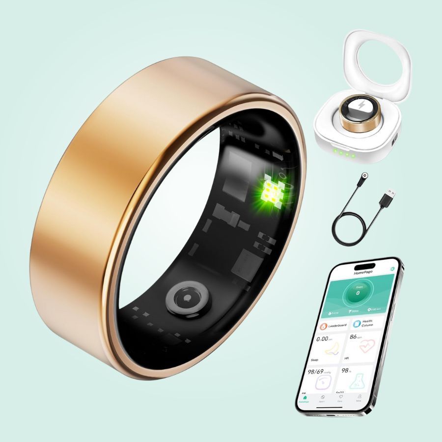 Smart Ring Fitness & Health Tracker Pro