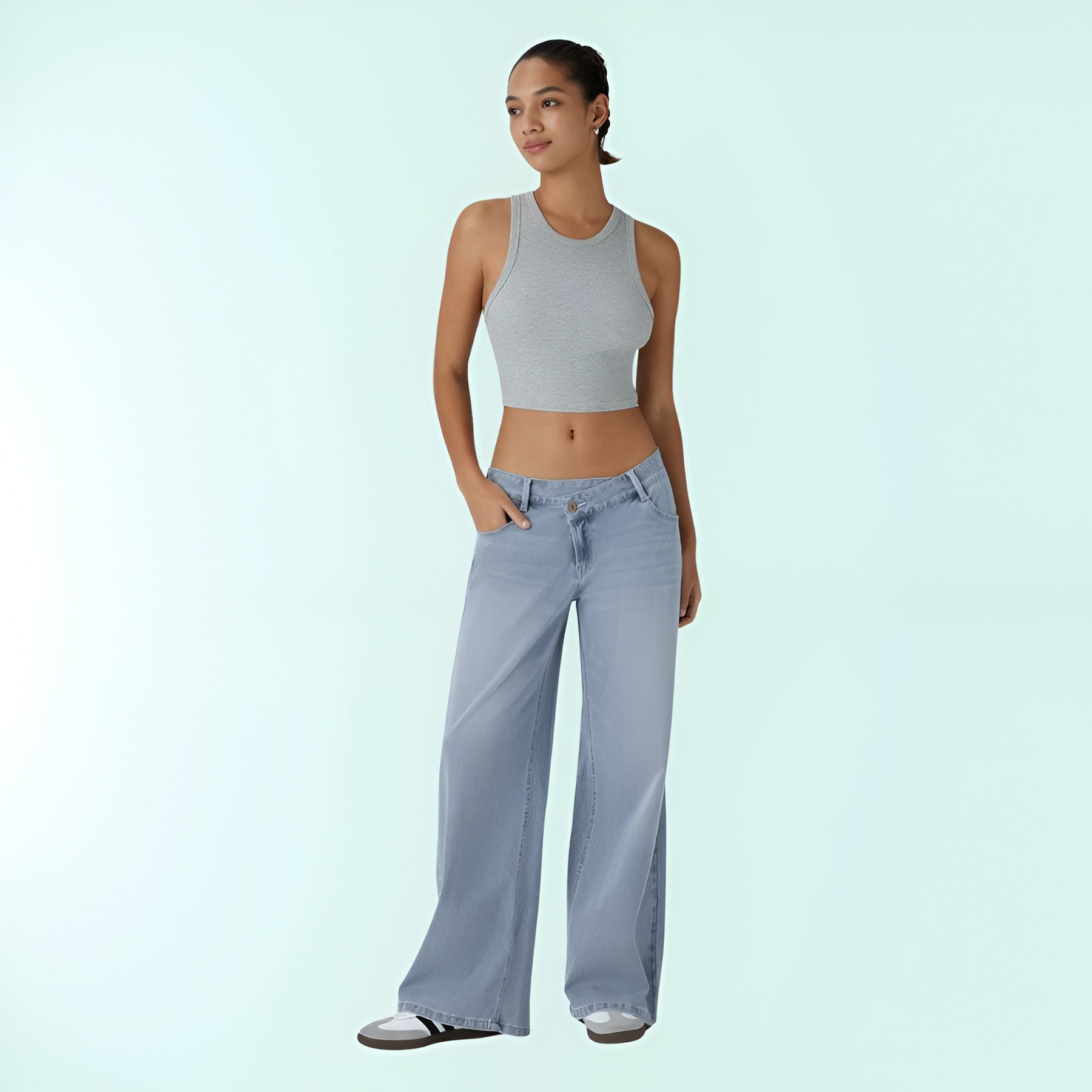 Serivena FlexFit™ Asymmetric Low-Rise Jean