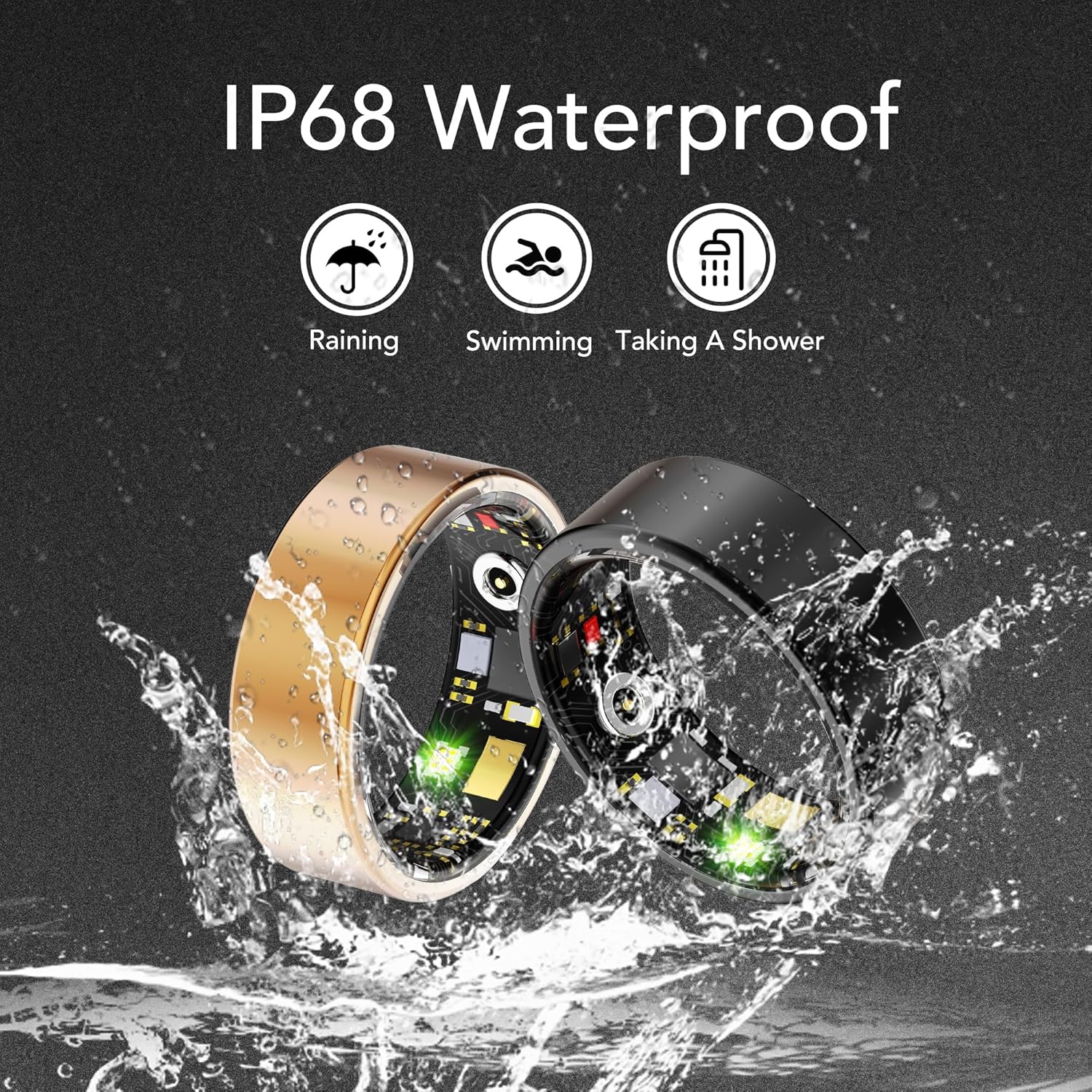 Smart Ring Fitness & Health Tracker Pro